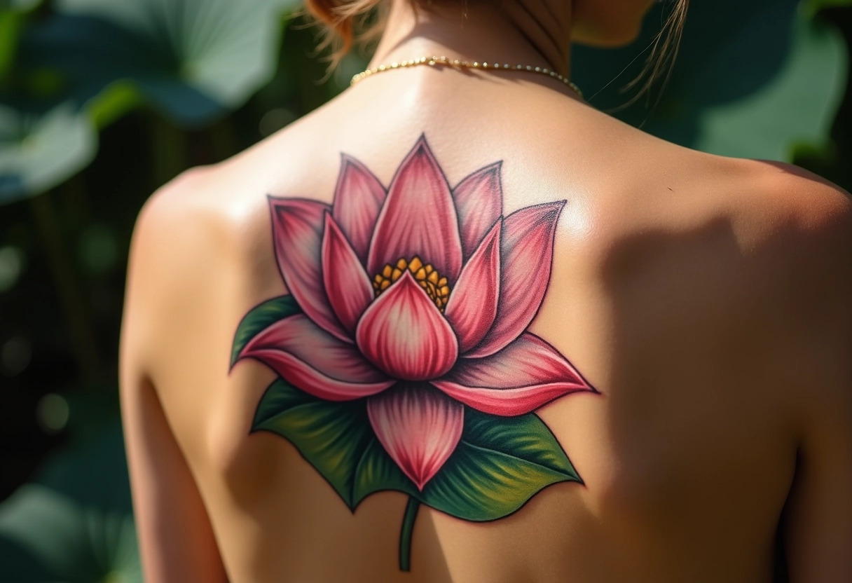 tatouage fleur de lotus