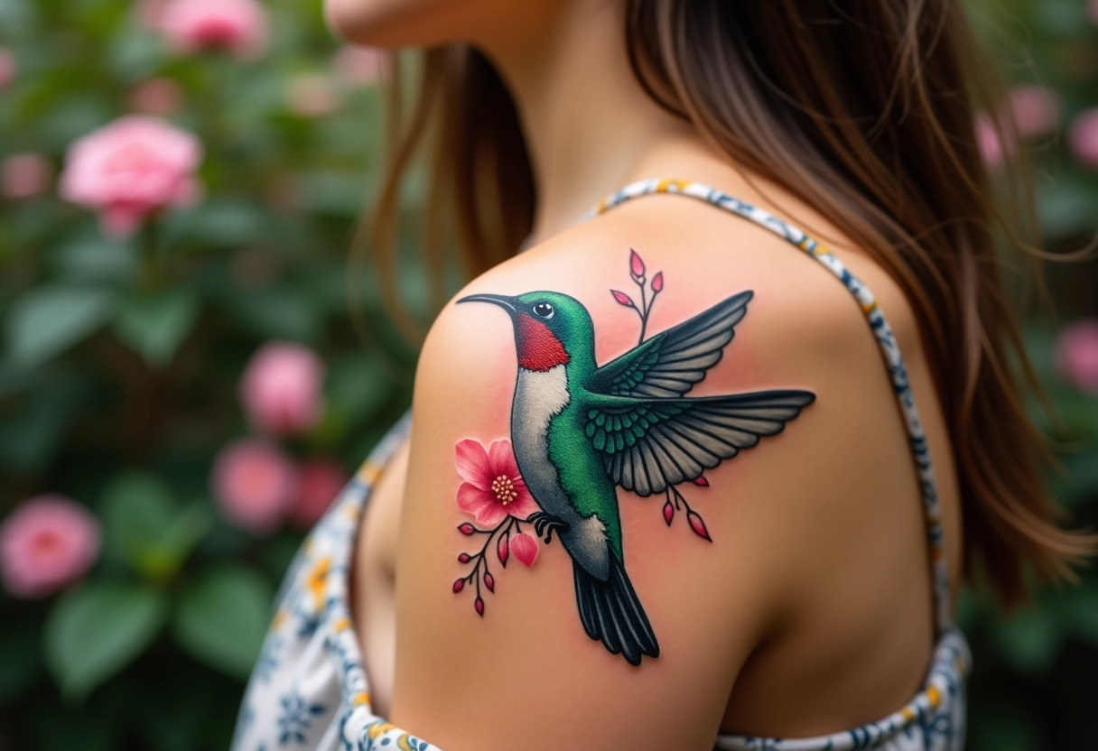 colibri tatouage